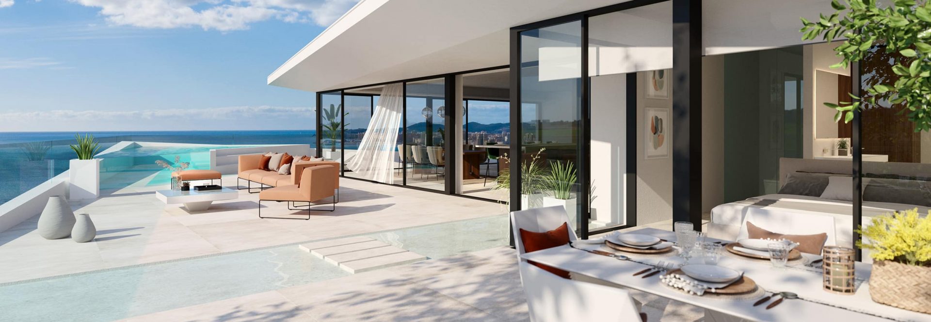 New luxury apartments El Higuerón Carat Sky Villas