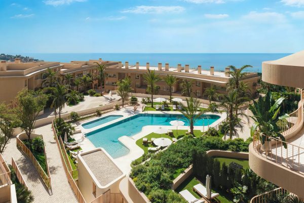 Aerial view of EVOQUE El Higuerón new promotion on the Costa del Sol