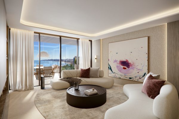 Óleo Fuengirola new apartments lounge with sea view