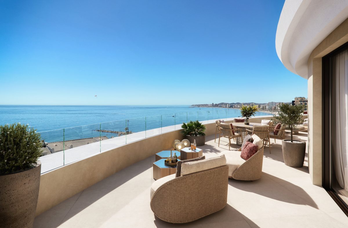 Óleo Fuengirola new homes have amazing sea views from the terraces